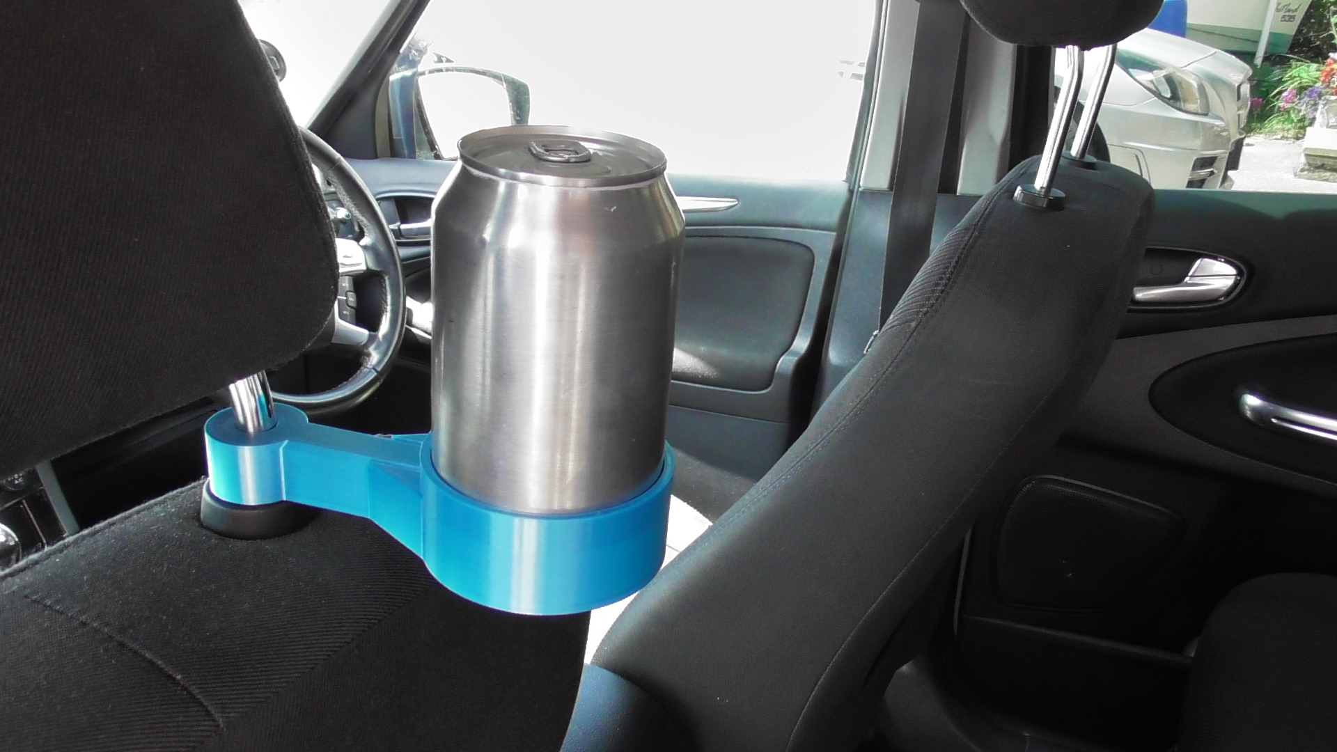 Incar head rest can holder