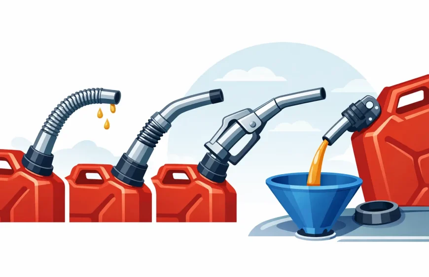Metal Fuel Spout Comparison for Cleaner Pouring