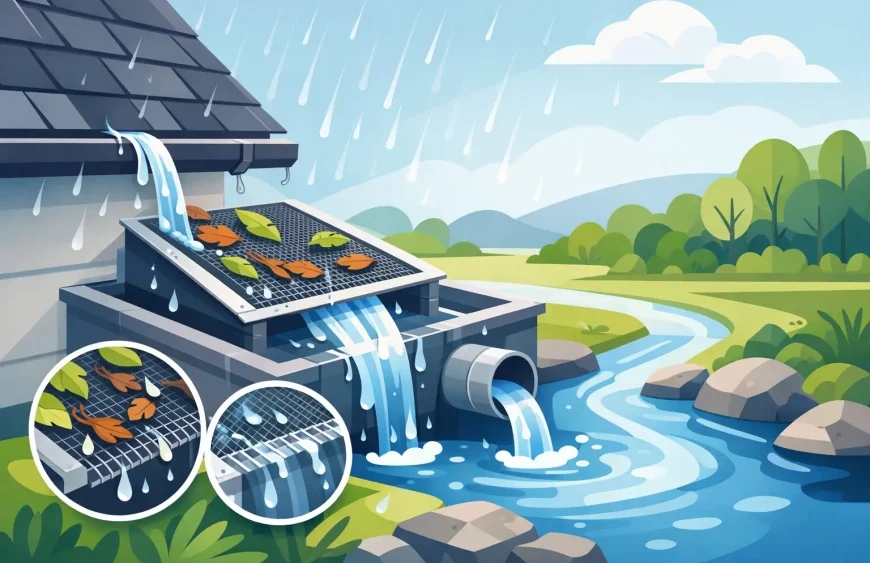 How to Strain Roof Runoff Without Blocking Flow